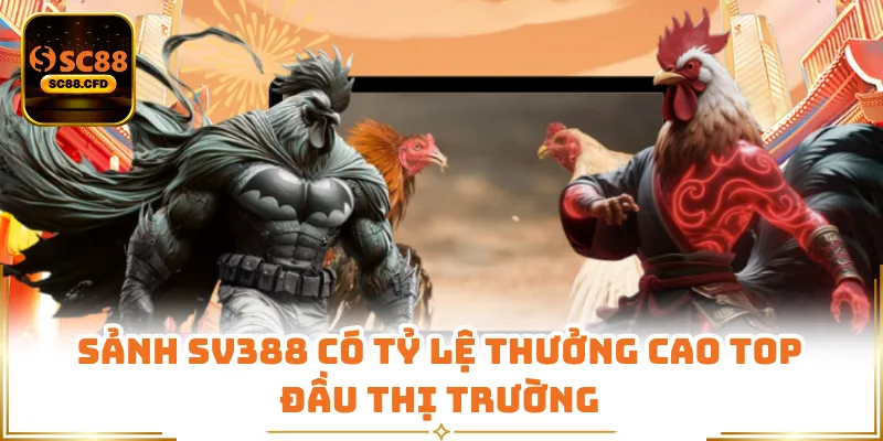 Sảnh SV388 có tỷ lệ thưởng cao top đầu thị trường